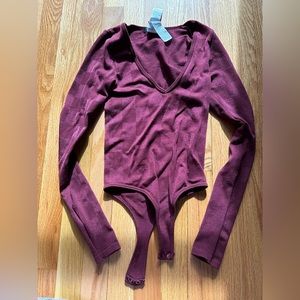 Forever21 burgundy bodysuit